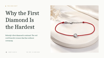 Why the First Diamond Is the Hardest The OOO Edit cover, Carat Club Co.