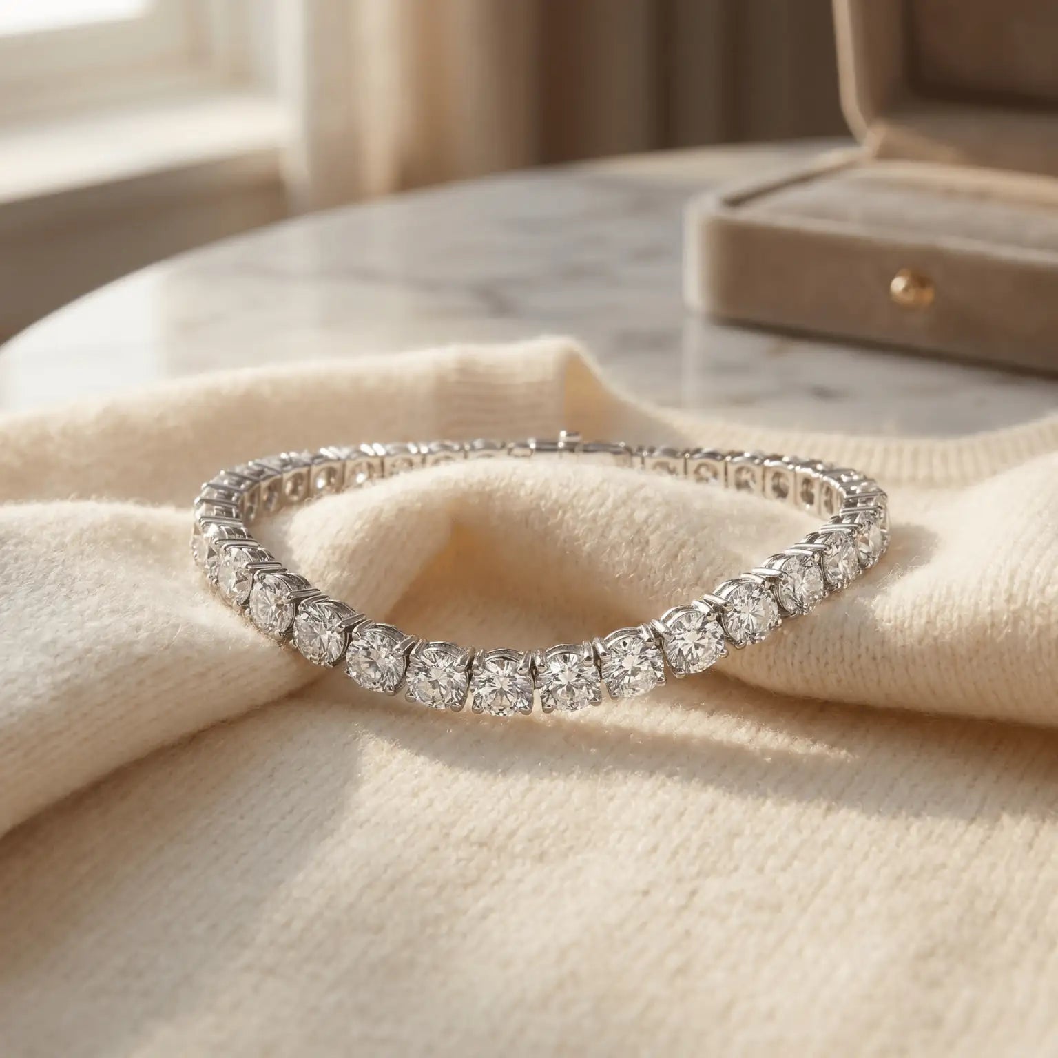 0.05 - 1ct Lab-Grown Diamond Tennis Bracelet | D Color VS1 | Carat Club Co. Carat Club Co. Bracelet m3s0x4-xe.myshopify.com tennis-bracelet