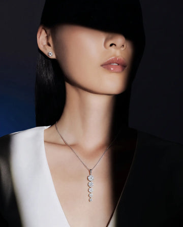 Rhapsody 5-Stone Diamond Pendant Necklace Carat Club Co. Necklaces Carat Club Co. rhapsody-5-stone-diamond-pendant-necklace