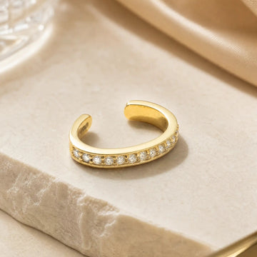 The Aura Linear Diamond Ear Cuff