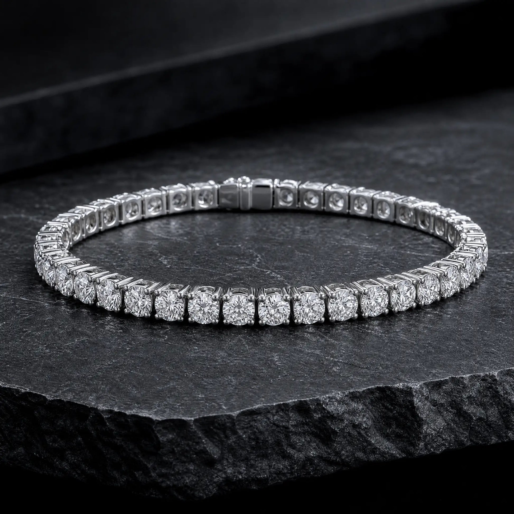 MEN Lab-Grown Diamond Tennis Bracelet | D Color VVS2 Carat Club Co. Bracelet Carat Club Co. 0-05-1ct-lab-grown-diamond-tennis-bracelet-d-color-vs1-3-25-35ctw-copy    