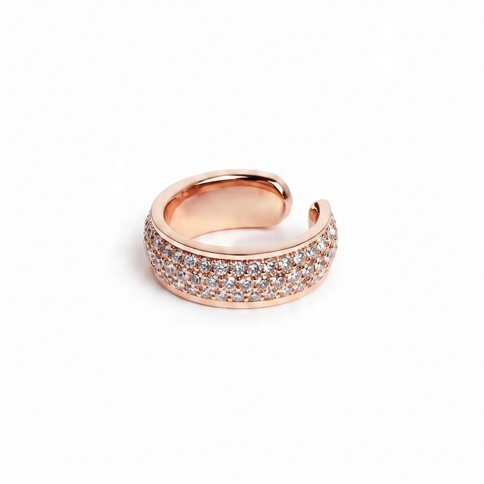 The Continuum Pavé Ear Cuff Carat Club Co. Bracelet Carat Club Co. 1ct-the-token-diamond-cord-bracelet-d-color-vvs2-igi-certified-copy 9K Rose Gold / Single 9K Rose Gold Single 