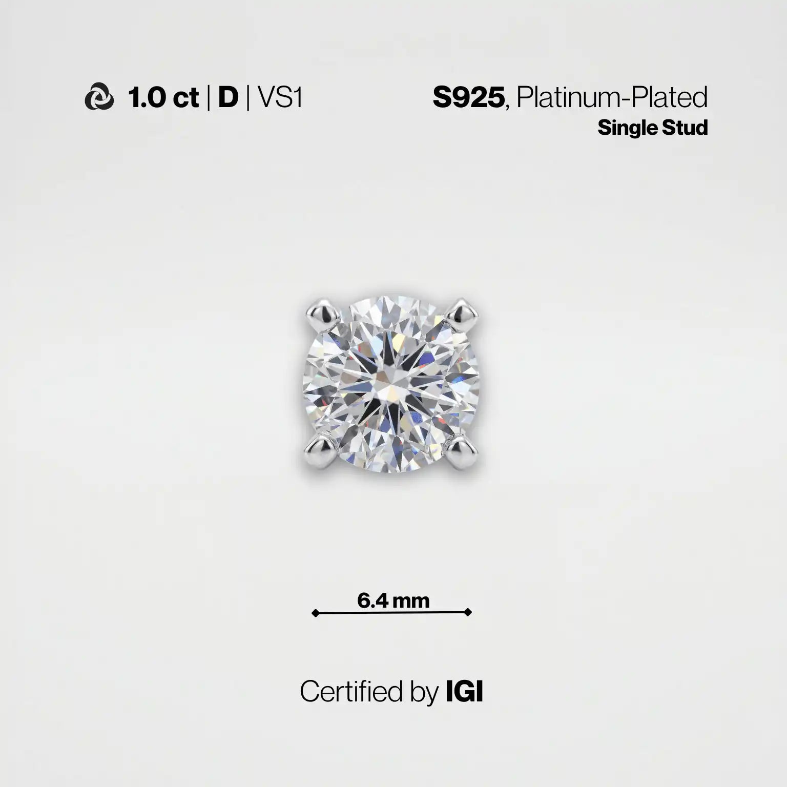 Lab-Grown Diamond Stud Earrings | IGI Certified | Carat Club Co. - Carat Club Co.