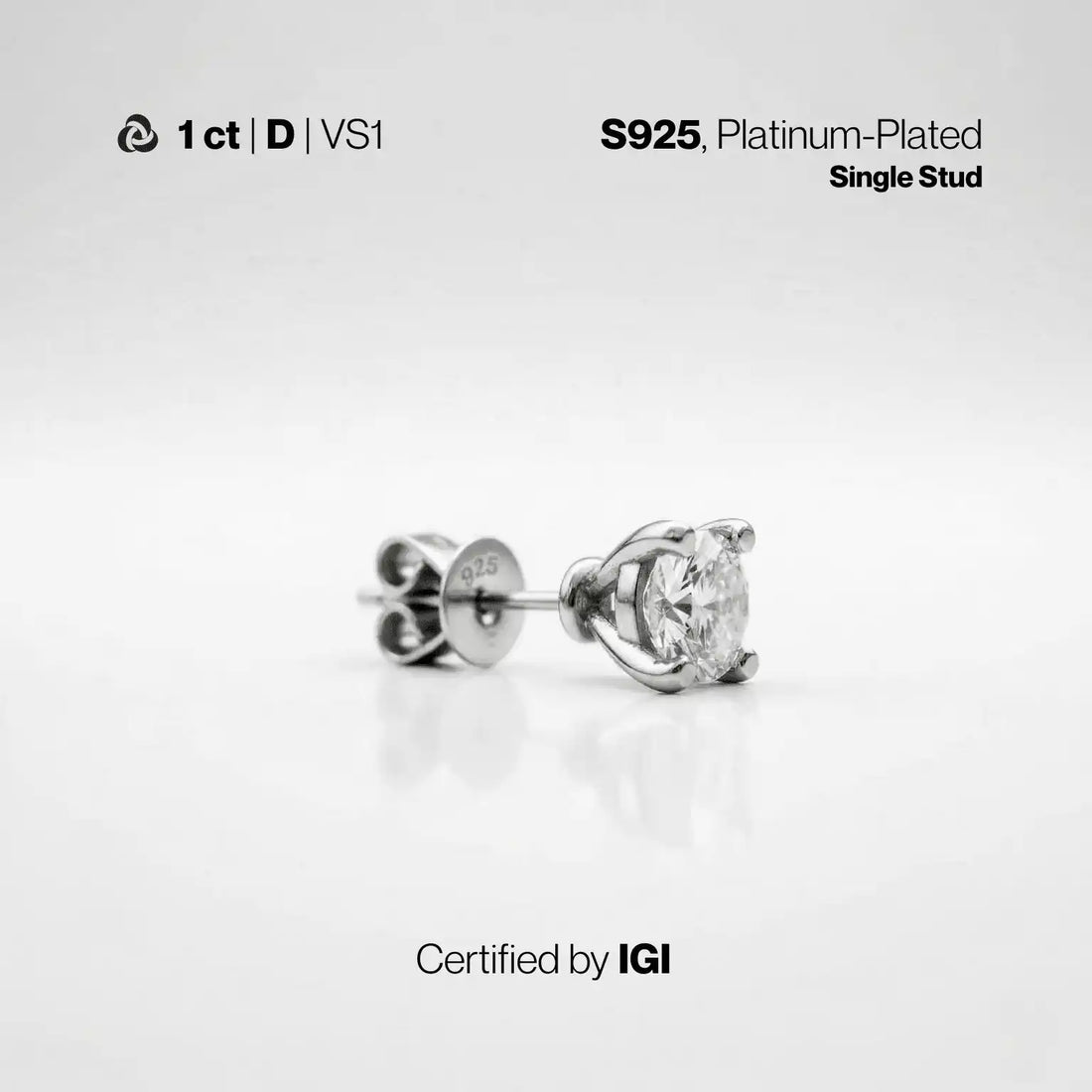 0.5 - 4ct Lab-Grown Diamond Stud Earrings | D Color VS1 | IGI Certified | Carat Club Co. Carat Club Co. Stud m3s0x4-xe.myshopify.com 1ctstudigi    