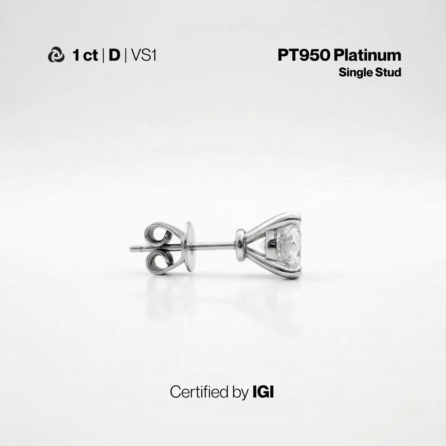 Lab-Grown Diamond Stud Earrings | IGI Certified | Carat Club Co. - Carat Club Co.