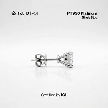 Lab-Grown Diamond Stud Earrings | IGI Certified | Carat Club Co. - Carat Club Co.